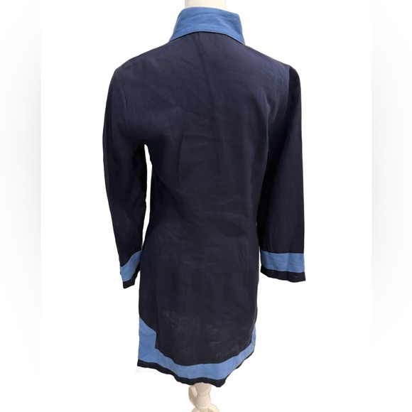 Sail to Sable Navy and Sky Blue Dress. XS - Picture 4 of 9